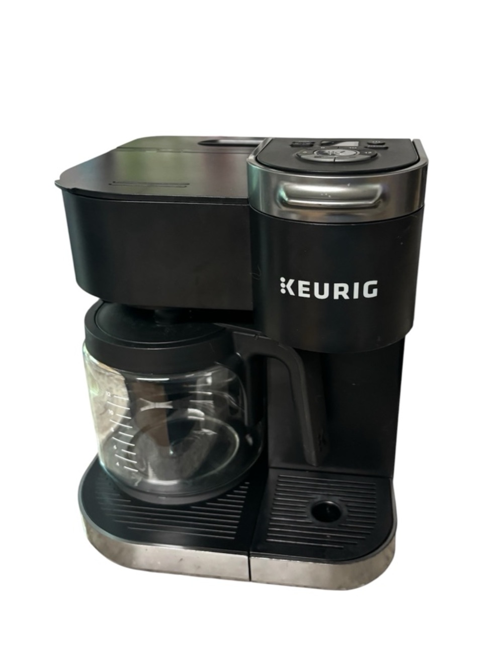 Keurig K-Duo Single Serve & 12 Cup Carafe Coffee Maker, Strong Brew, Black
